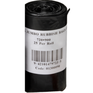 70L Black Bin Liner on Roll - Premier Hygiene
