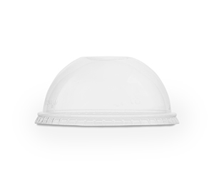 Cold Cup Dome Lid with Straw hole 96mm - Vegware - Pack 50