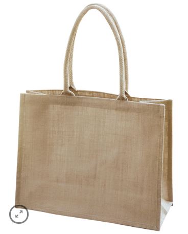 Unlined Natural Jute Shopping Bag - Ecobags