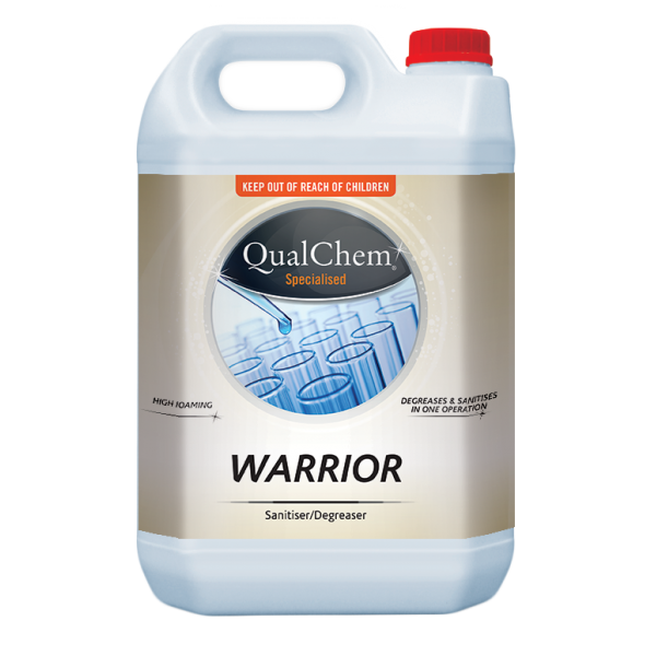 Warrior Sanitising Cleaner Degreaser 5L - Qualchem