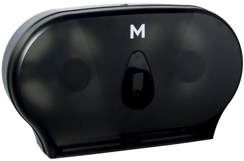 Double Jumbo Roll Dispenser - Black, 2 Roll Capacity - Matthews