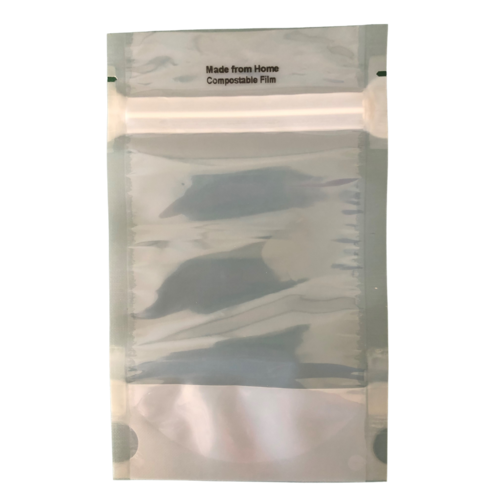 Stand Up Pouch Clear Compostable 100gm 120x190mm