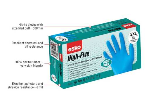 Hi-Risk Nitrile Gloves SMALL - Esko