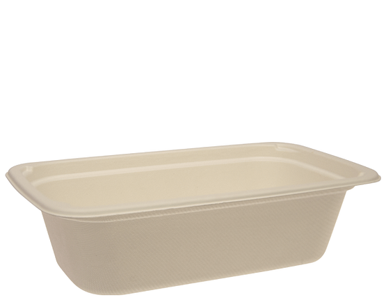 Enviroboard® Rectangular Container, 1000ml, Natural
