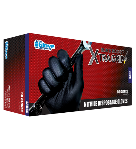 TGC Nitrile Black Rocket Extra Grip X-LARGE
