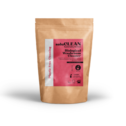 Biological bathroom / washroom cleaner- Fragranced Soluble Sachets Pack 2 (1 sachet = 750ml) - soluCLEAN
