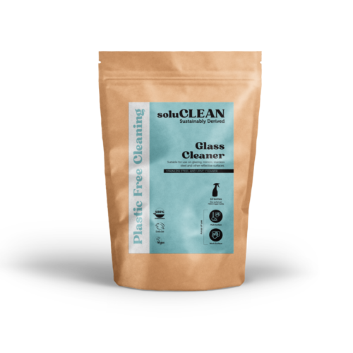 Glass & Stainless Cleaner Soluble Sachets Pack 2 (1 sachet = 750ml) - soluCLEAN