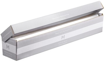 Heavy Duty Aluminium Foil Dispenser - Silver, 440mm x 90m x 25mu *Extra Heavy Duty  - Matthews