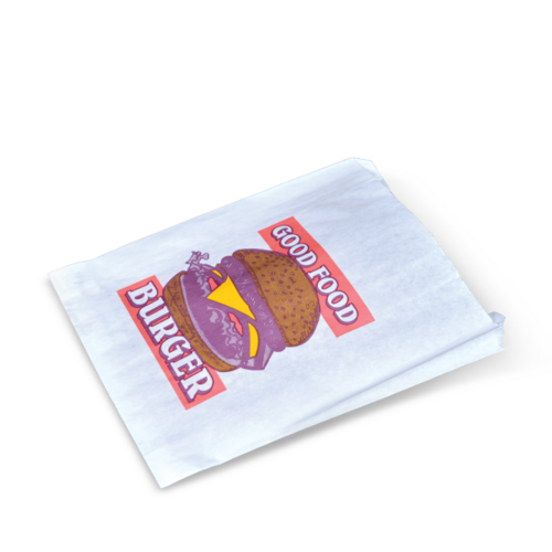 Burger Grease Resistant Satchel Bag (1 Ply) Good Food 219 x 175 x 45 - Detpak