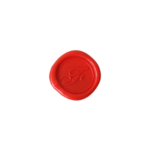 Herbin Wooden Handle Round Seal Copperplate F