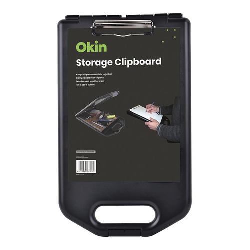 Okin Storage Clipboard A4 Black