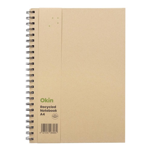 Okin Eco Spiral Hardcover Notebook A4