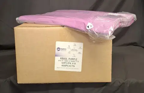 Best Purple Recycled 80L Bag 810x1000mm x 30mu Carton 400 - Hygiene Direct