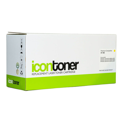 Icon Remanufactured HP CF382A Yellow Toner Cartridge (312A)