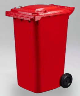 Wheelie Bin 240Litre Red