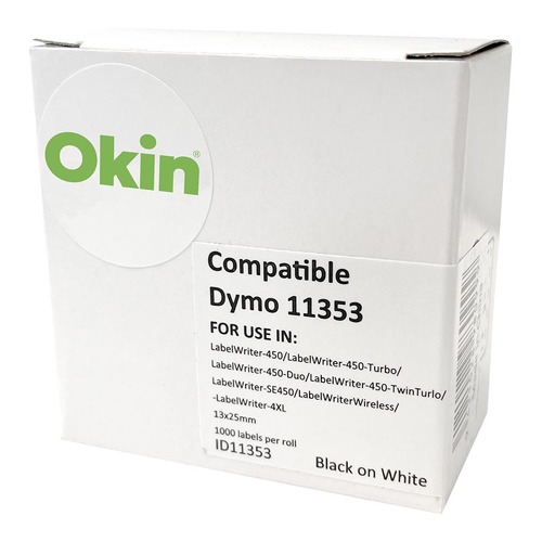 Icon Compatible Dymo LW Labels 25x13mm 1000 Roll