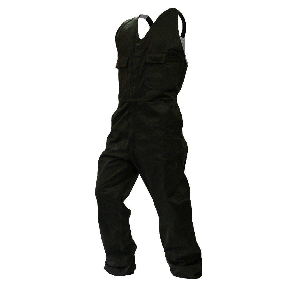 Overall Action Bib, 300Gsm Cotton, Black-Size 5