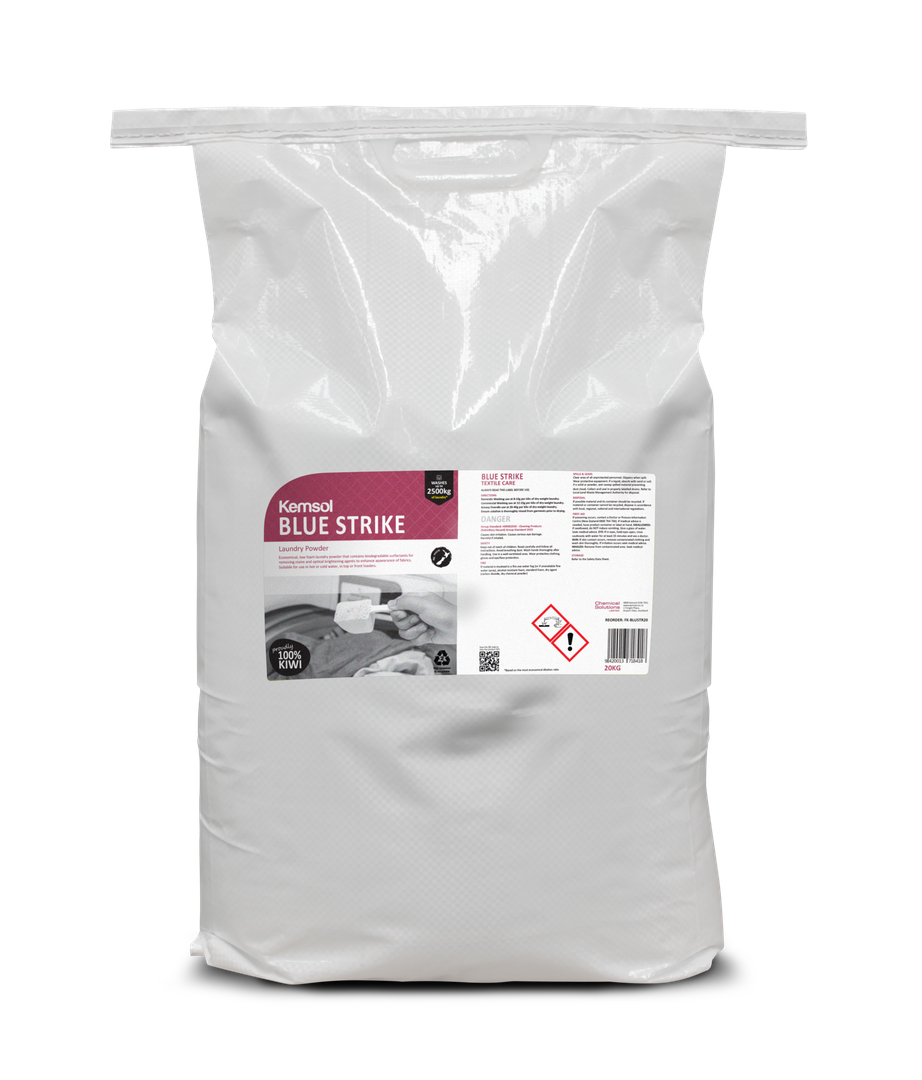 Blue Strike Laundry Powder 20kg - Kemsol