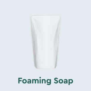 Foaming soap in a pouch
