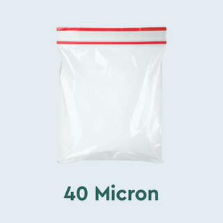 Resealable bags 40 micron