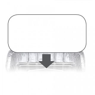 Ovenable Foil Container Board Lid 7120LB - Confoil