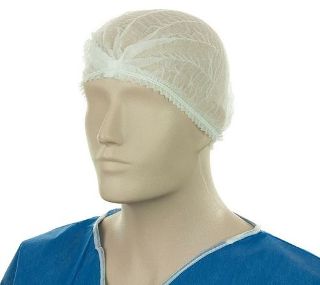 Crimp Hats Polypropylene White 53cm Carton 1000 - Matthews