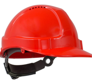 TUFF-NUT' Ratchet  Vented Hard Hat, NEON ORANGE - Esko