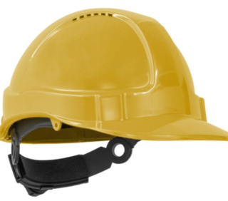 TUFF-NUT' Ratchet  Vented Hard Hat, YELLOW - Esko