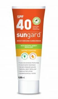 Sunscreen with Natural Insect Repellent 40+ 125ml flip top - Sungard