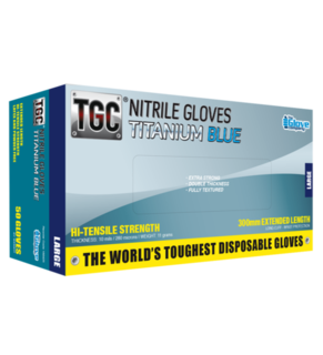 Titanium Blue Nitrile Gloves XX-LARGE - TGC
