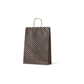 Black Spot Kraft Midi Paper Bag - Bee Dee