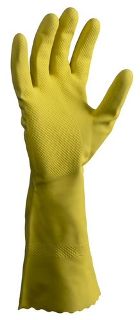 Silverlined Latex Gloves Powder Free - Yellow, X-LARGE, 300mm Cuff, 70.0g - Matthews