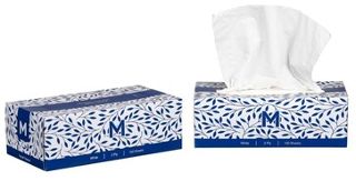 Flat Facial Tissues - White, 2 Ply, 150 Sheets, FSC Mix® Carton 30 - Matthews