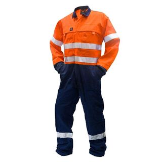 Fr Overall, 240 Gsm.88/12 11 Cal, Oran/Navy D/N Au-Size 8