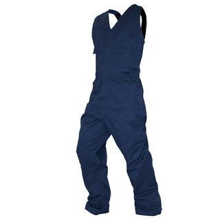 Overall Action Bib, 300Gsm Cotton, Navy-Size 9